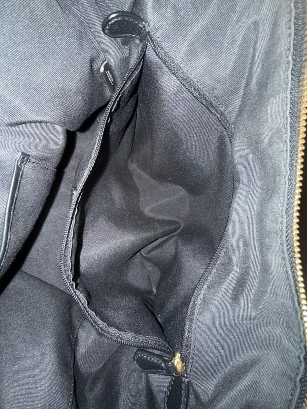 Coach Ava Black Pebble Leather Chain-Handle Tote - Picture 9 of 16